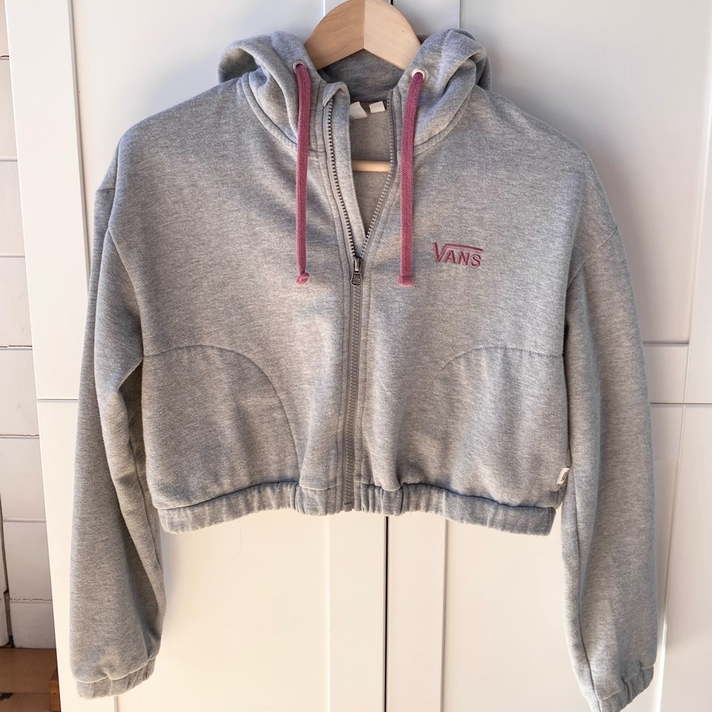 Vans Crop Zip Up Hoodie
